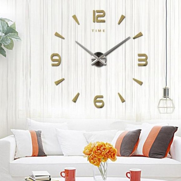 Large Wall Clock Quartz 3D - Picture 2 of 8